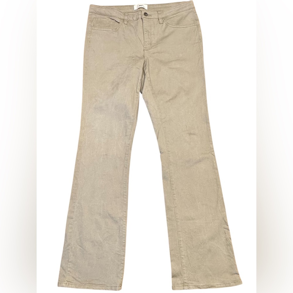 BKE Parker Flare Stretch Pant Womens 31 Khaki HighRise Trouser Jeans 35.5 Insean